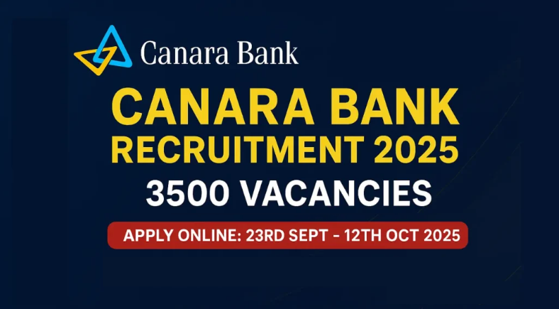 Canara Bank Apprentice Recruitment 2025: 3500 Posts