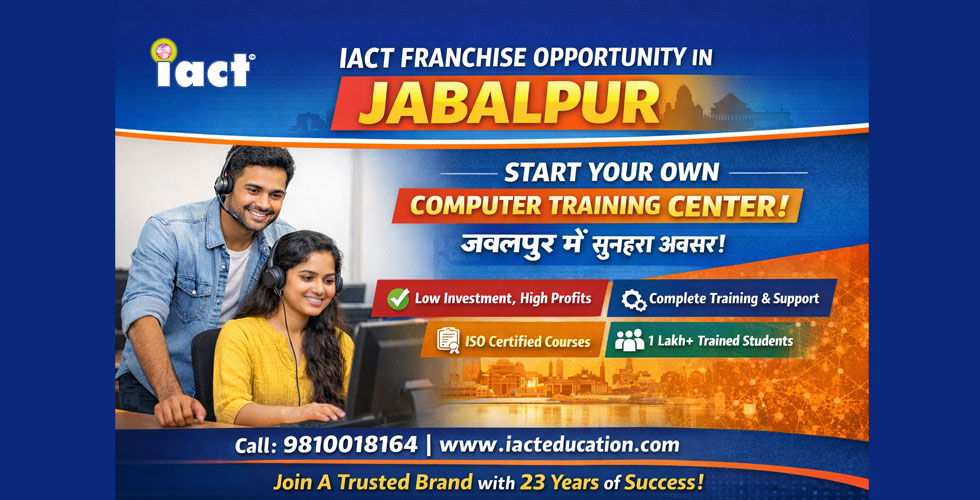 Computer Training Center Franchise in Jabalpur – Trusted Brand Since 23 Years