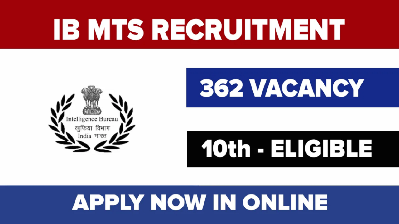IB MTS Recruitment 2025: 362 पदों पर निकली भर्ती