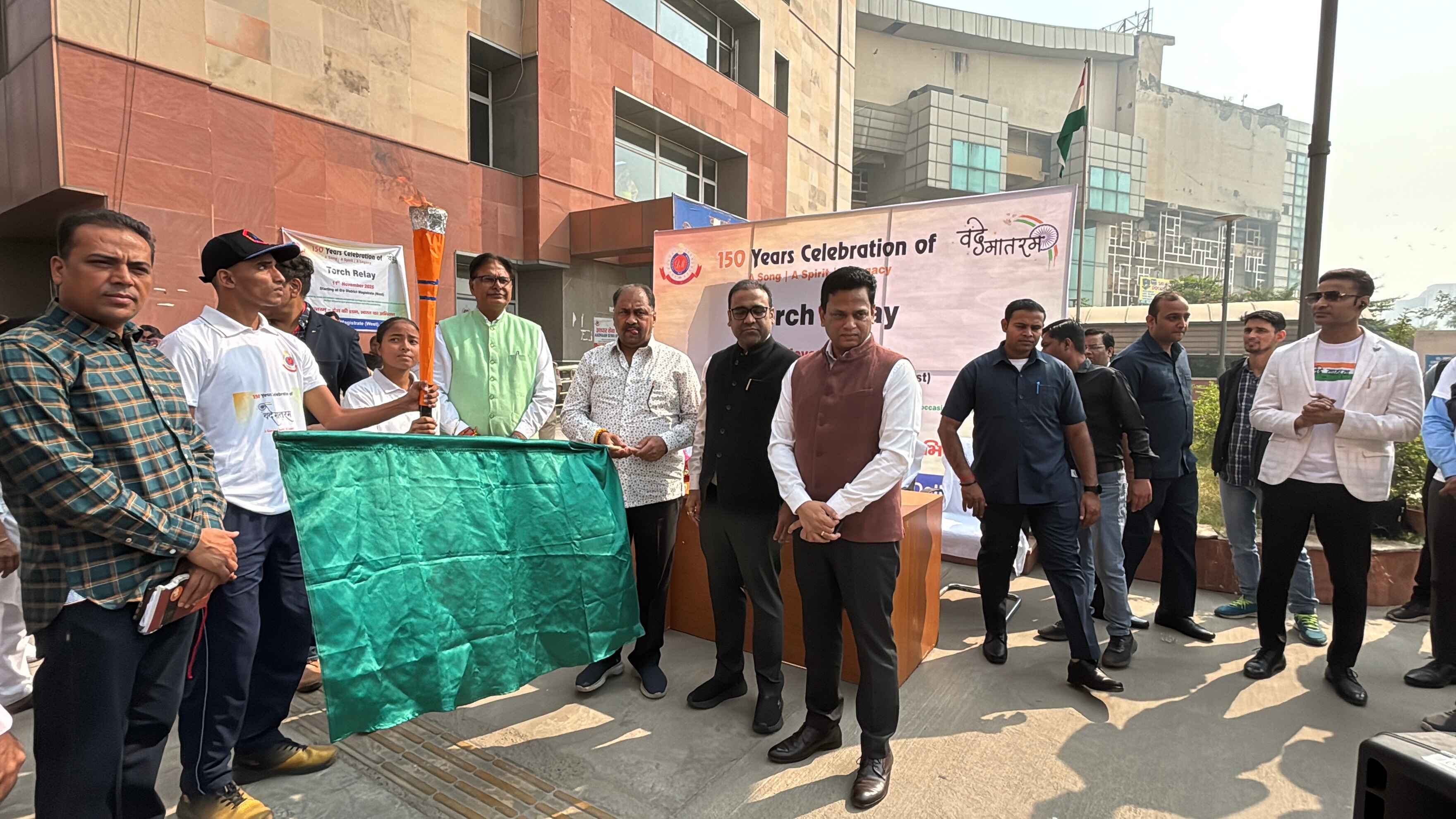 District Magistrate (West District) Hosts Torch Relay to Celebrate 150 Years of the Iconic “Vande Mataram” Song
